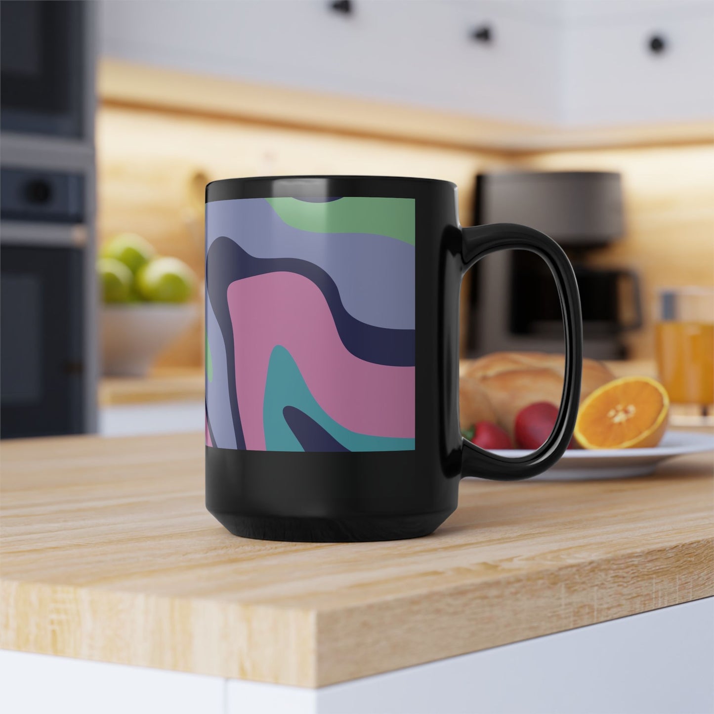 Mug Neon Nebula 15 oz — Black