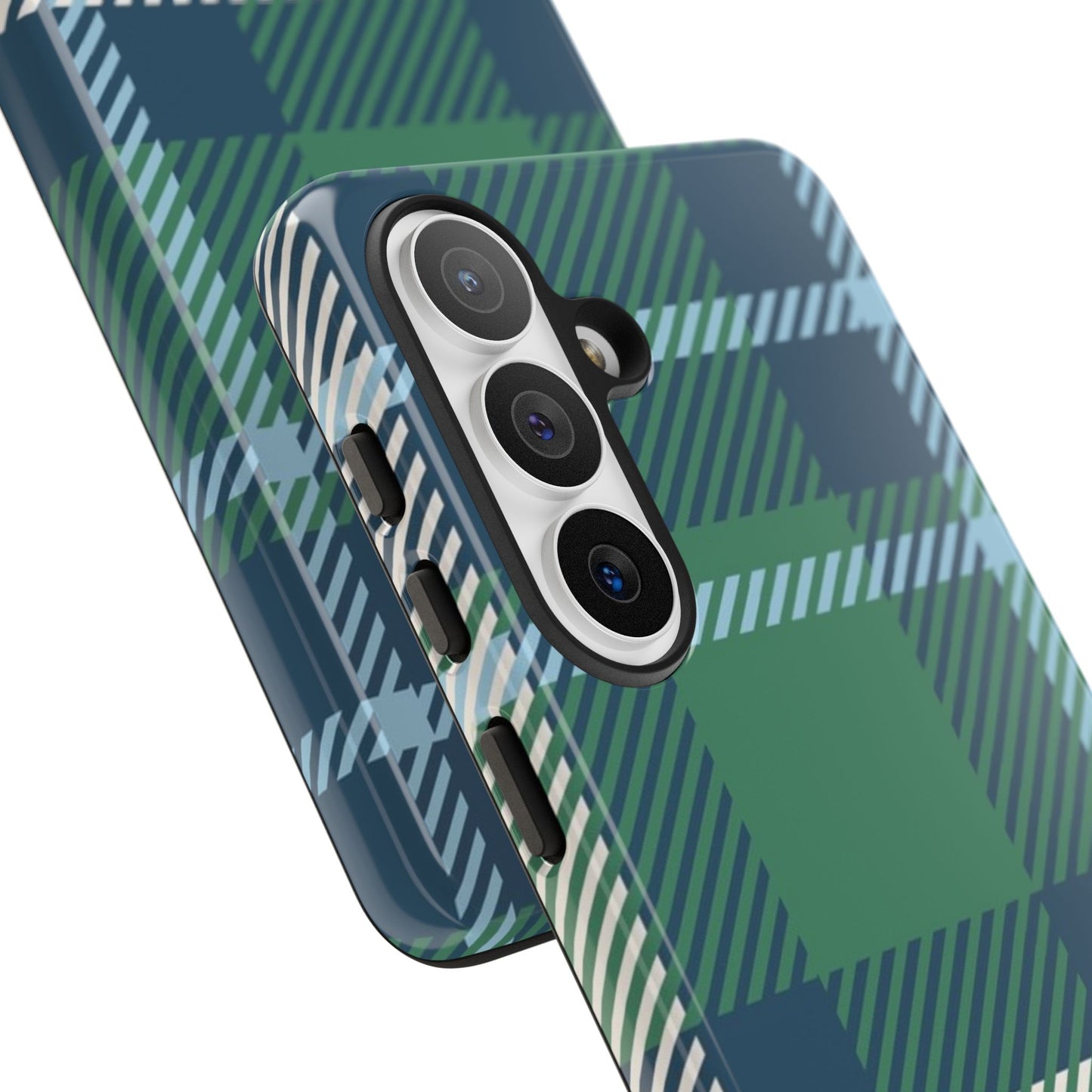 Earth and Sky Plaid Tough Phone Case for Samsung