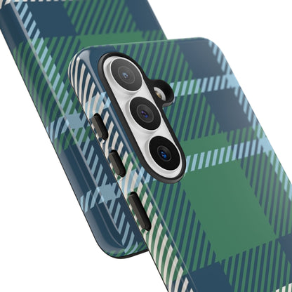 Earth and Sky Plaid Tough Phone Case for Samsung