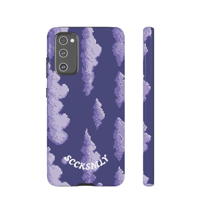 Lilac Pixel Cloud Tough Phone Case for Samsung
