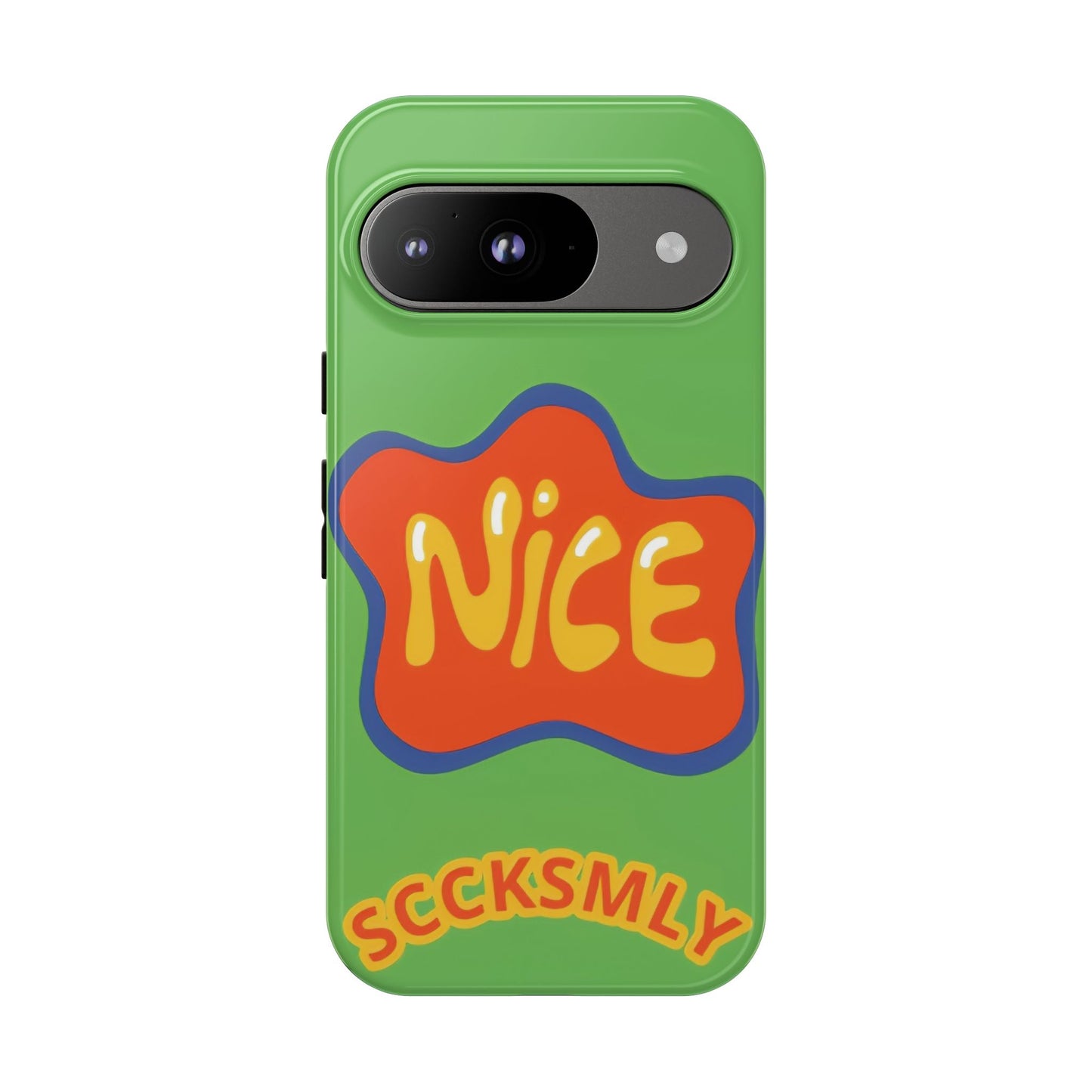 Green "NICE" Tough Phone Case for Google Pixel