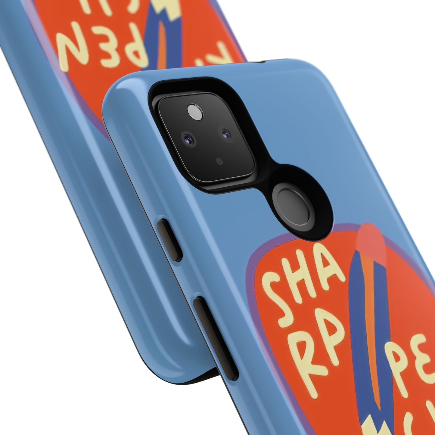 Blue "SHARPEN PENCIL" Tough Phone Case for Google Pixel