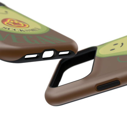Playful Vegan Avocado Tough Phone Case Apple