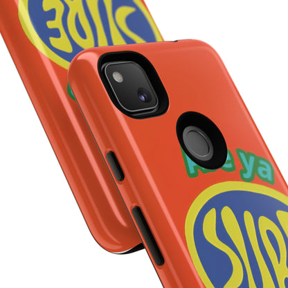 Orange "ARE YA SURE" Tough Phone Case for Google Pixel