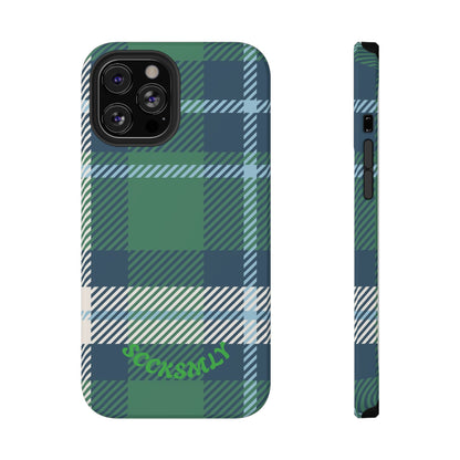 Earth and Sky Plaid Phone Case for Apple