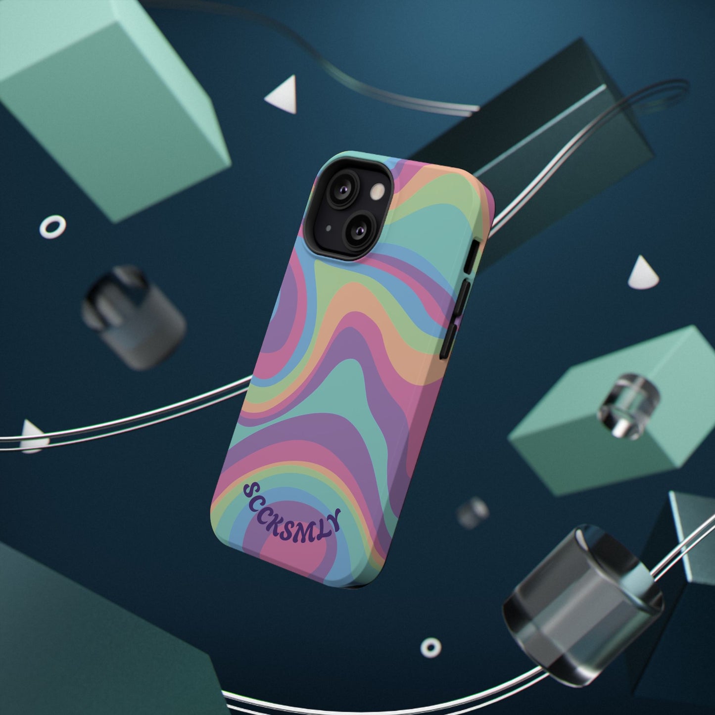 Pastel Swirl Phone Case for Apple