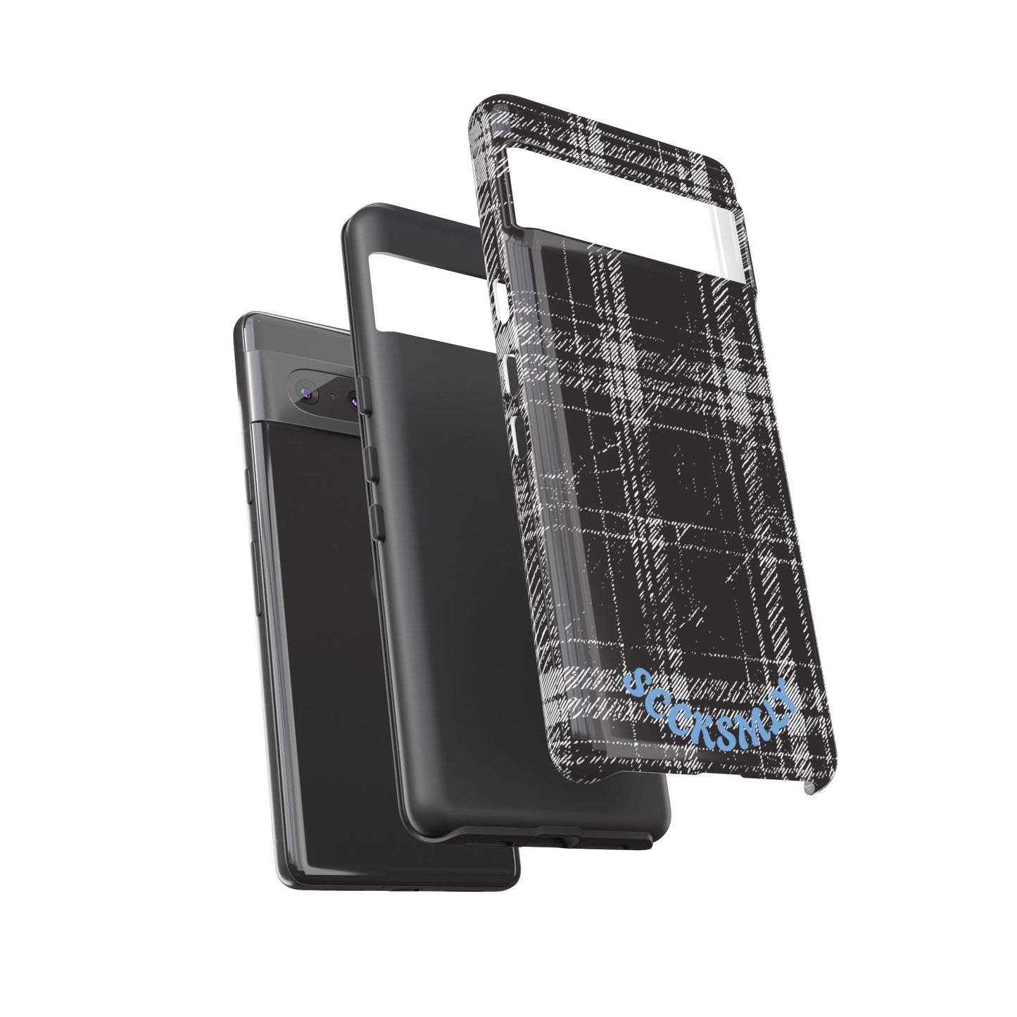 Smoky Grungy Plaid Phone Case for Google Pixel