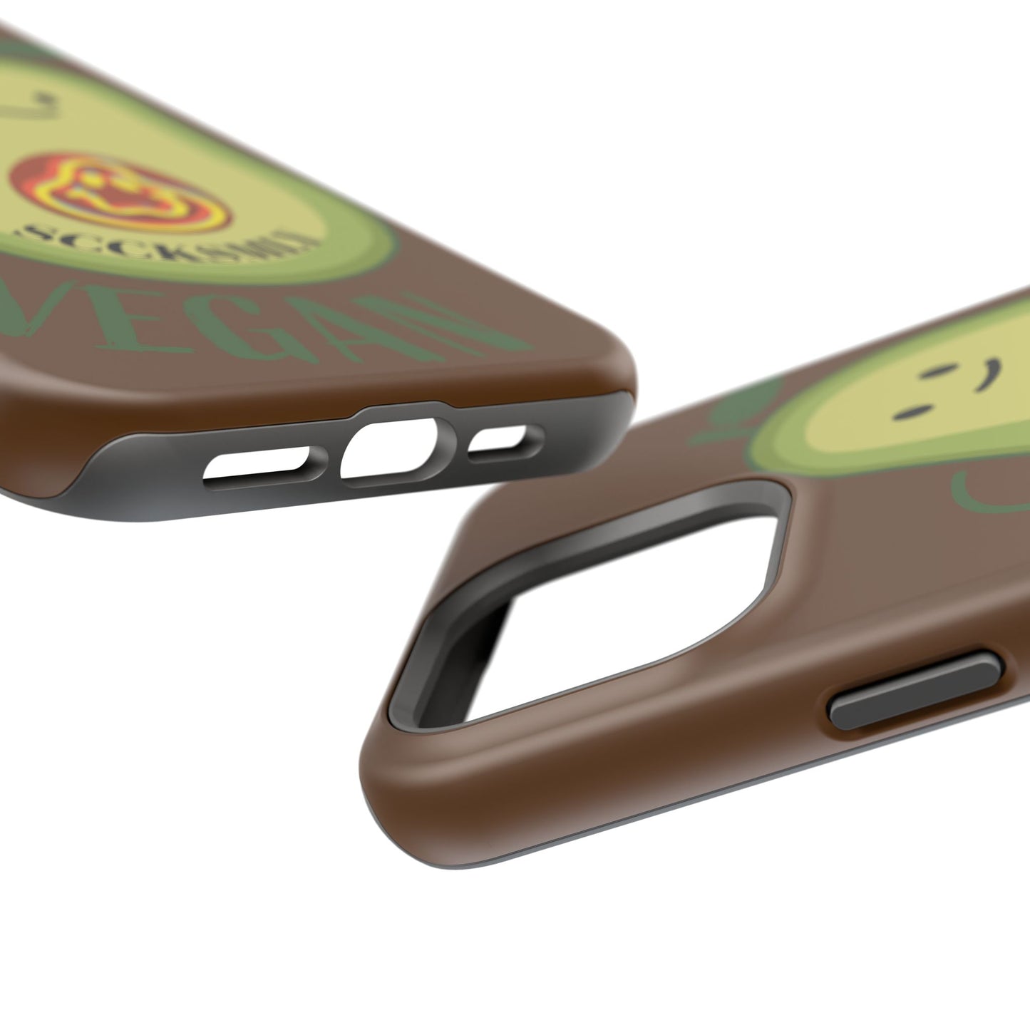 "IOS or Apple" Playful Vegan Avocado Phone Case - Tough, Durable Protection with a Fun Design