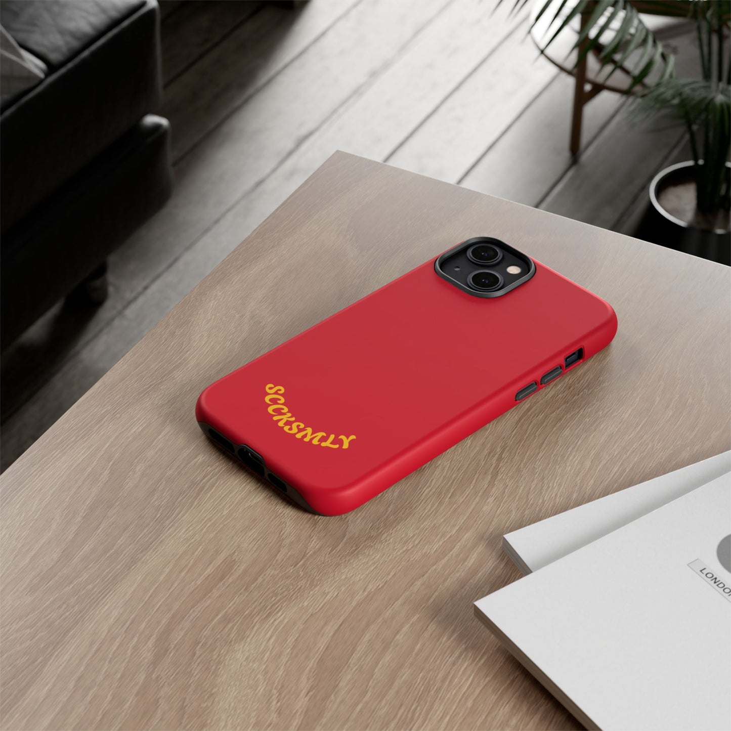 SOLID Calm Cherry Tough Case for Apple