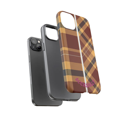 Autumn Plaid Phone Case for Apple