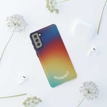 Faded Sunset Aura Tough Phone Case for Samsung