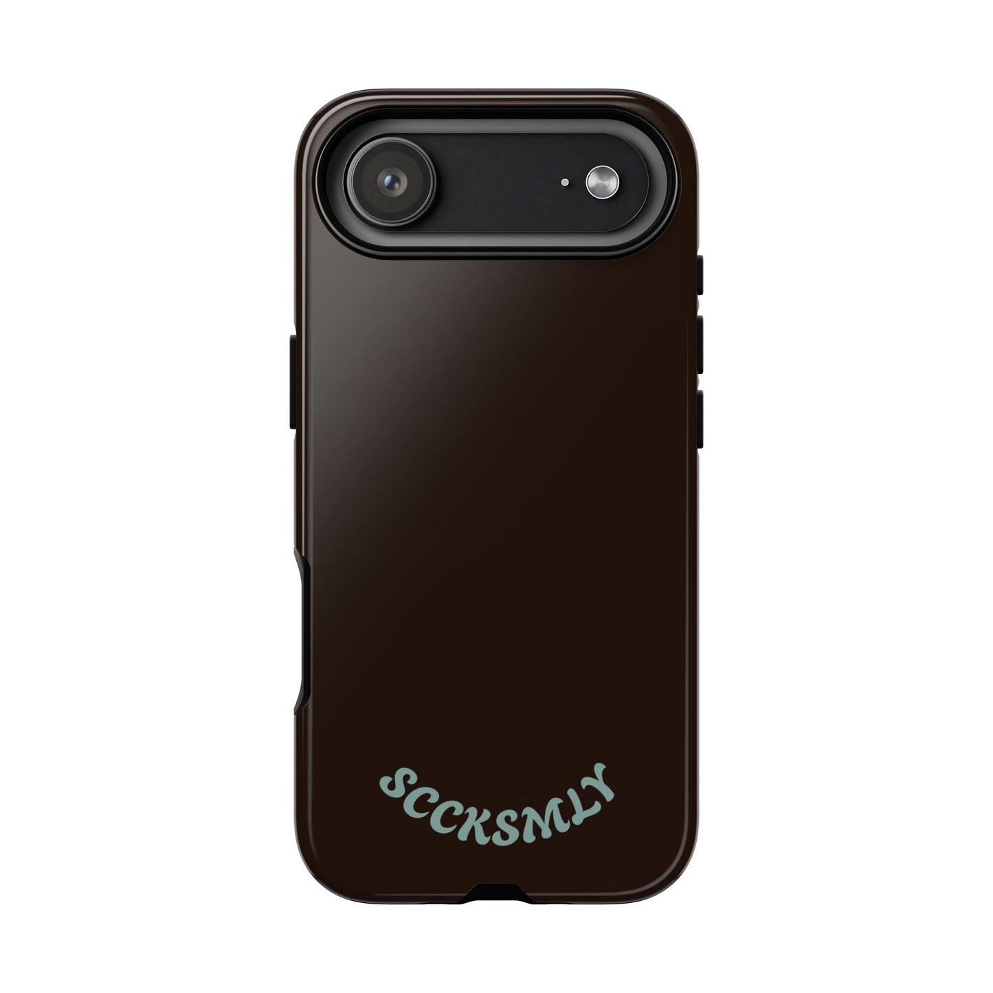 SOLID Espresso Mint Tough Phone Case for Apple