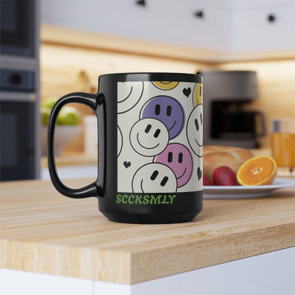 Mug Super Smiles 15 oz — Black