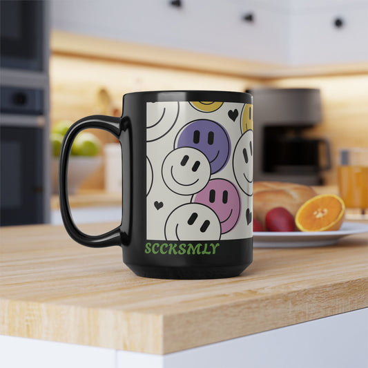 Mug Super Smiles 15 oz — Black