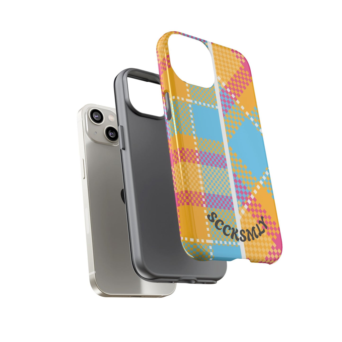 Pattern Punch Phone Case for Apple