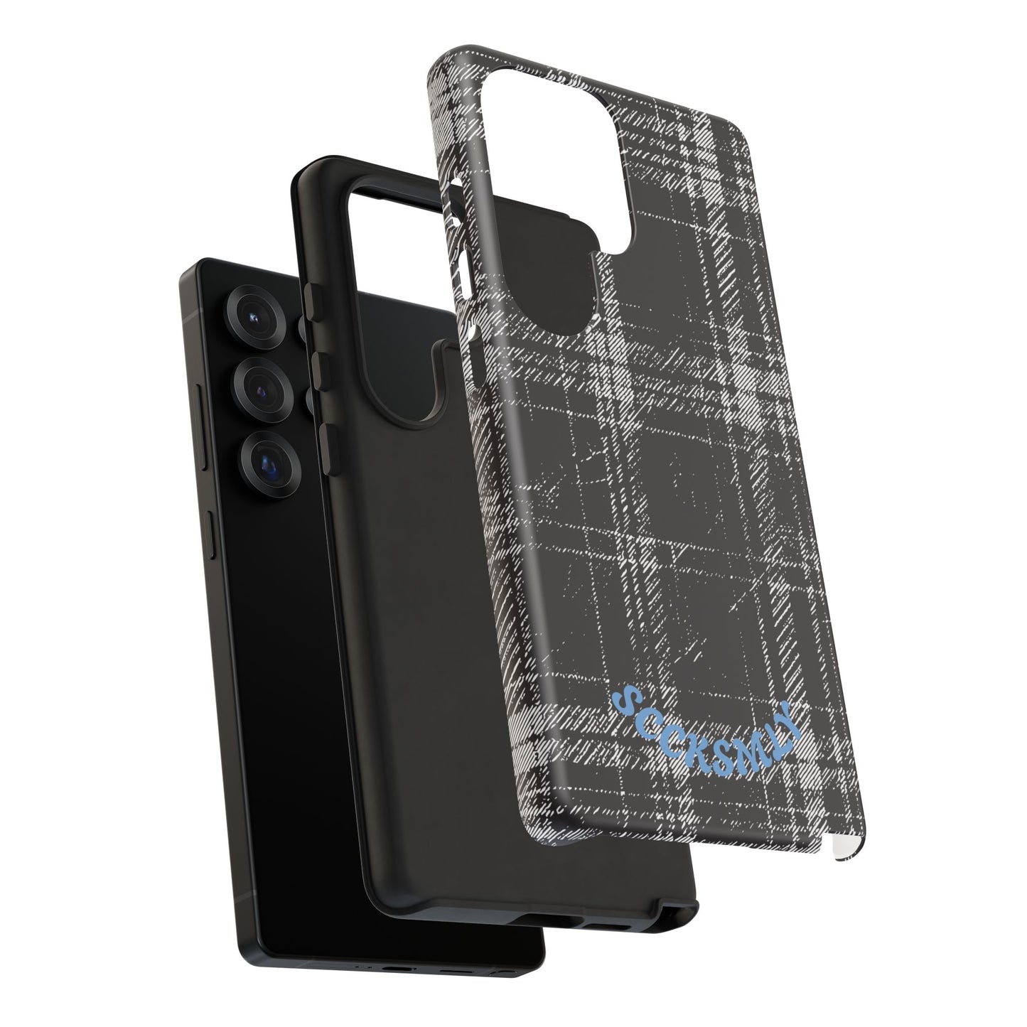 Smoky Grungy Plaid Phone Case for Samsung