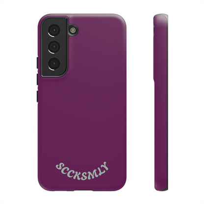 SOLID Amethyst Matte Tough Phone Case for Samsung