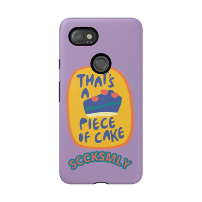 Light Purple "THAT'S A PIECE OF CAKE" Tough Phone Case for Google Pixel
