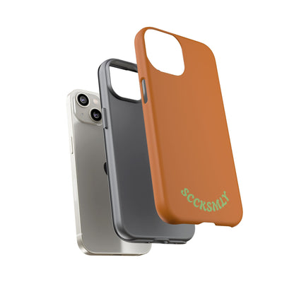 SOLID Terracotta Caoal Tough Case for Apple