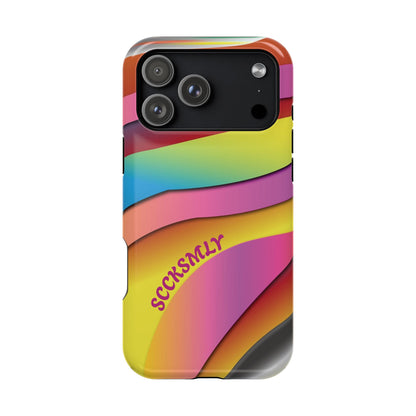 Modern Retro Rainbow Phone Case for Apple