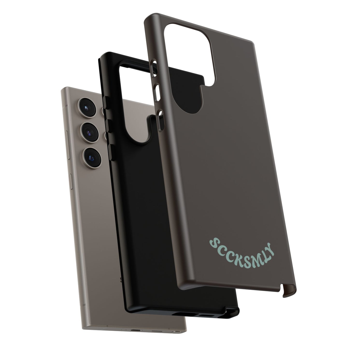 SOLID Espresso Mint Tough Phone Case for Samsung