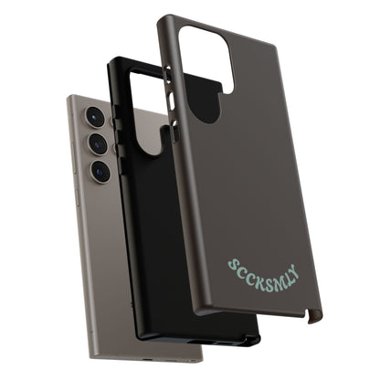 SOLID Espresso Mint Tough Phone Case for Samsung