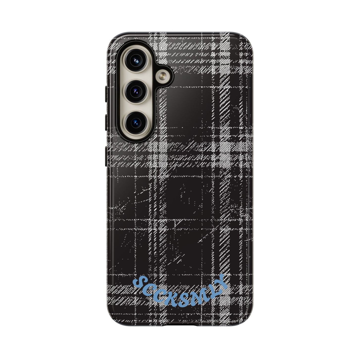 Smoky Grungy Plaid Phone Case for Samsung