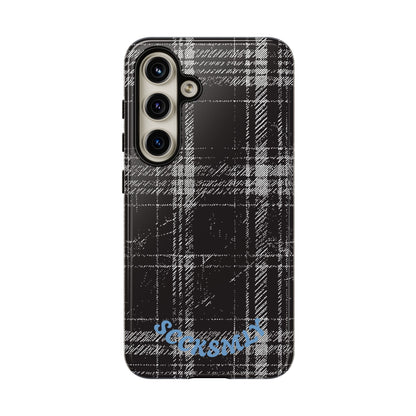 Smoky Grungy Plaid Phone Case for Samsung