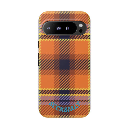 Orange Sickle Plaid Phone Case for Google Pixel