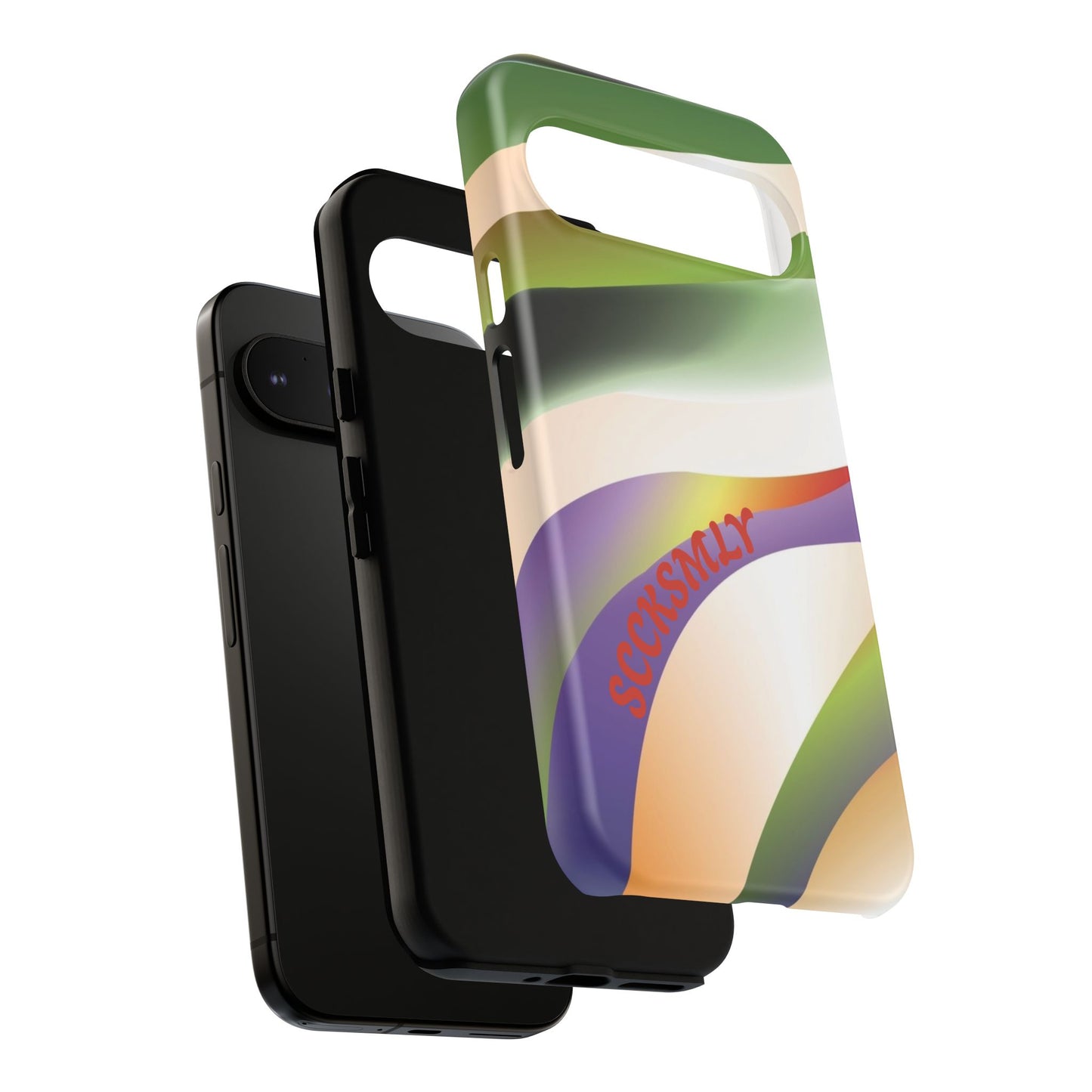 Green Waves Phone Case for Google Pixel