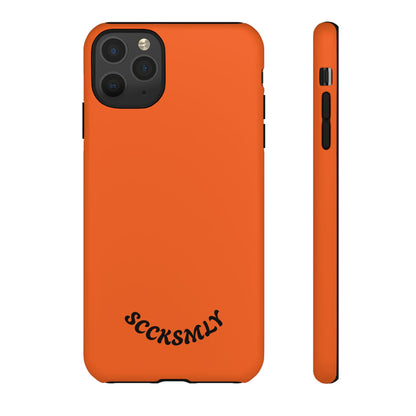 SOLID Tangerine Tough Case for Apple