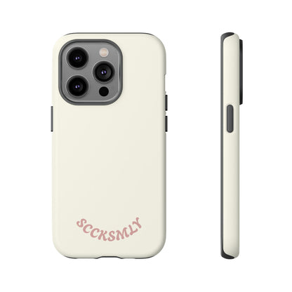 Sweet Oat Milk Tough Phone Case for Apple