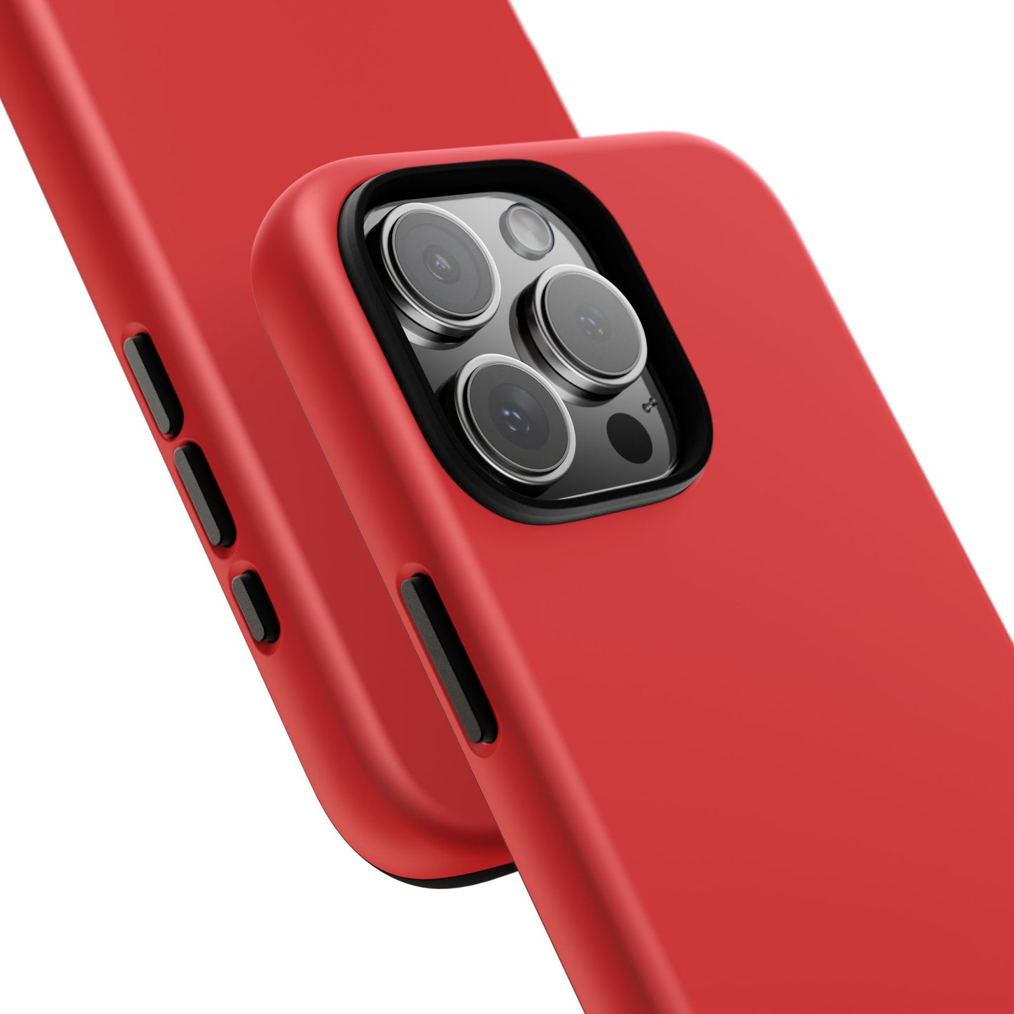 SOLID Screaming Red Tough Case for Apple