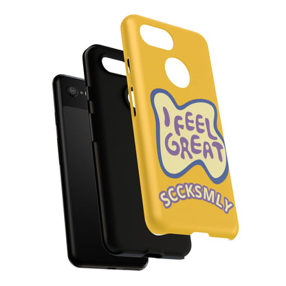 Yellow "I FEEL GREAT" Tough Phone Case for Google Pixel