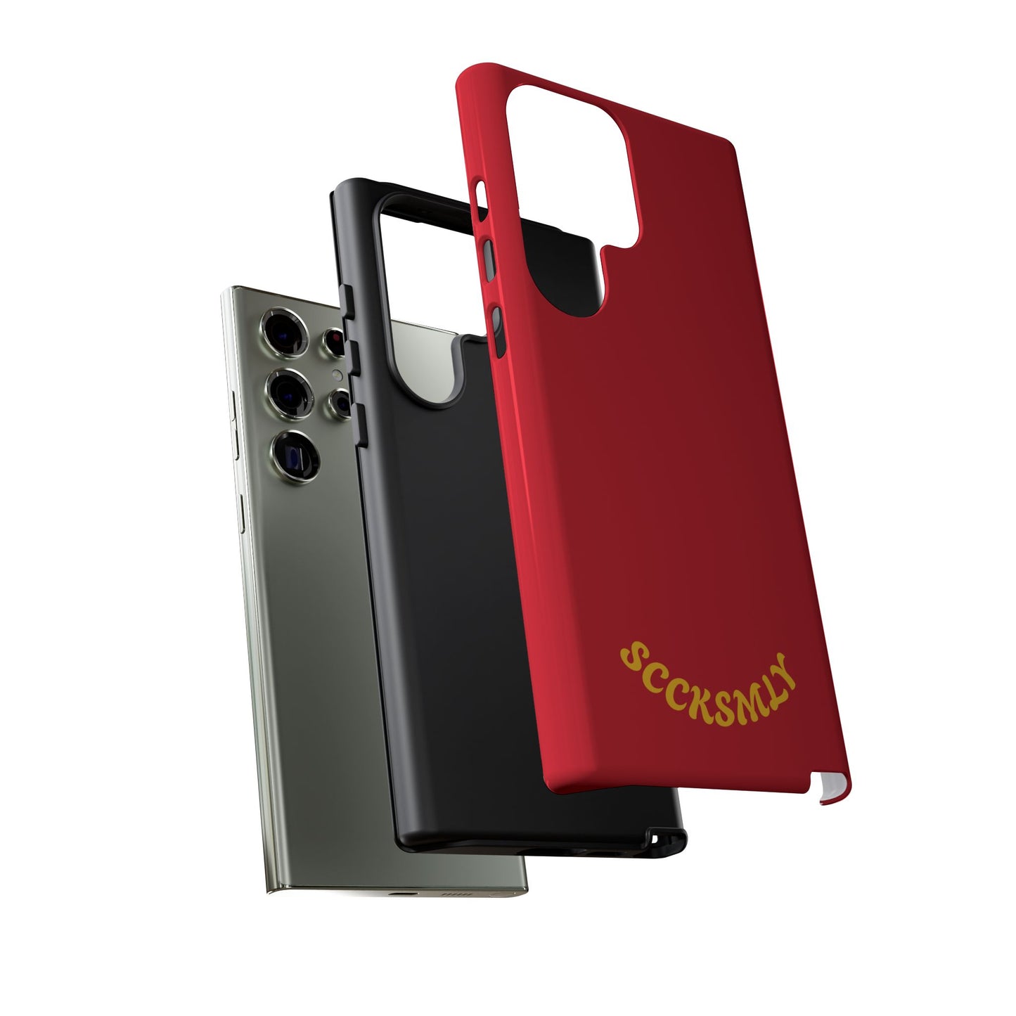 SOLID Calm Cherry Tough Case for Samsung
