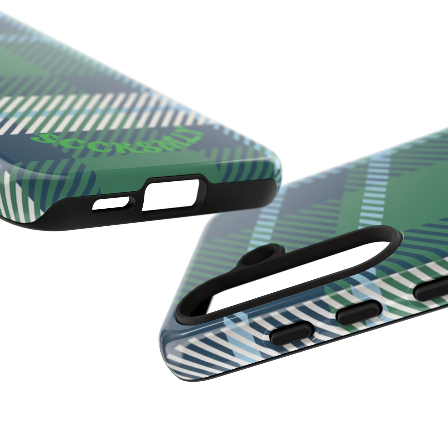 Earth and Sky Plaid Tough Phone Case for Samsung