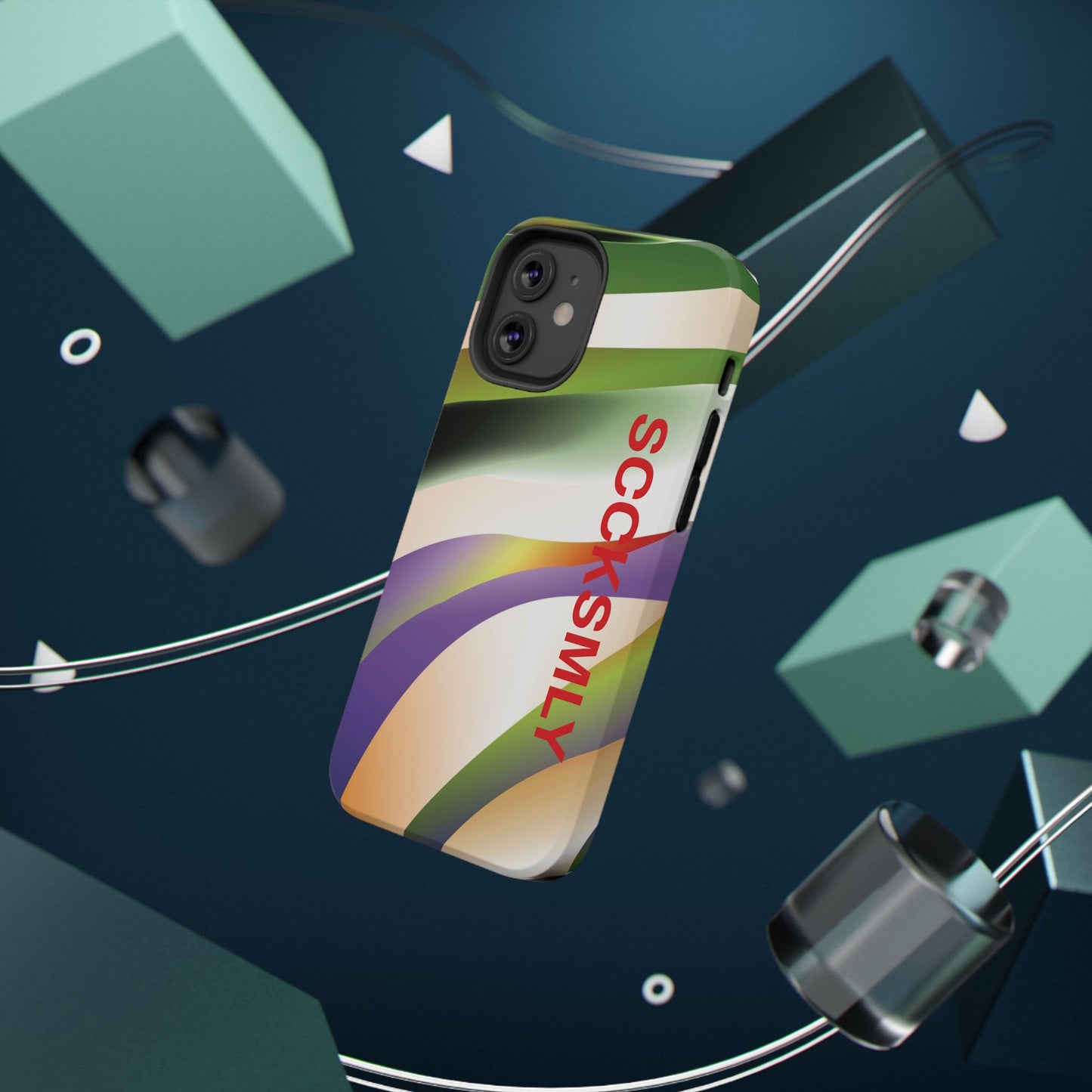 Green Waves Phone Case for "IOS or Apple"