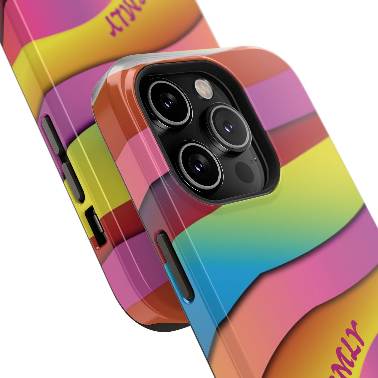 Modern Retro Rainbow Phone Case for "IOS or Apple"