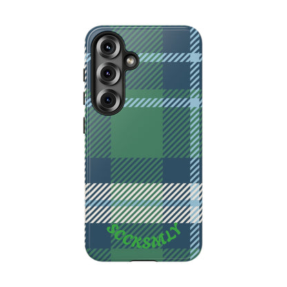 Earth and Sky Plaid Tough Phone Case for Samsung