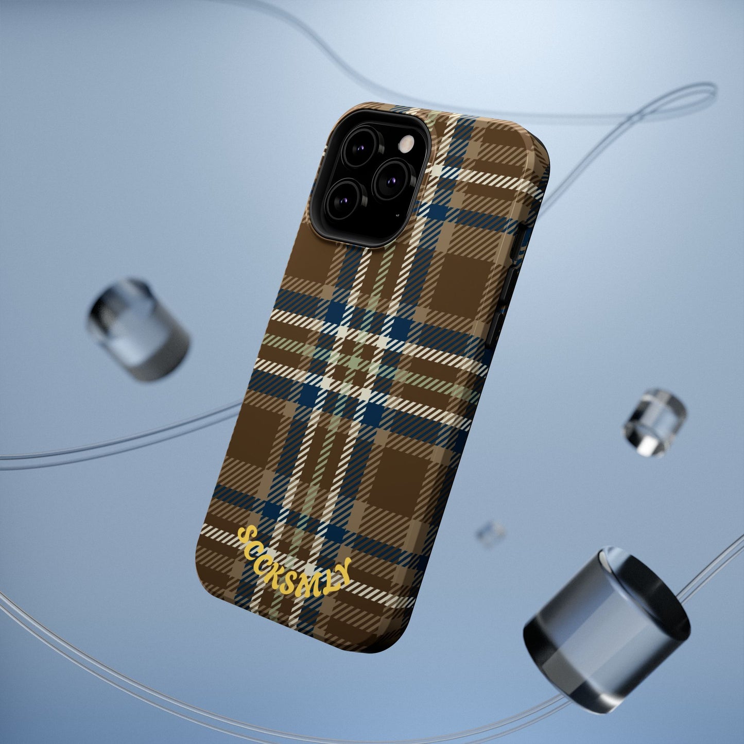 Earth and Sky Plaid Phone Case for Apple
