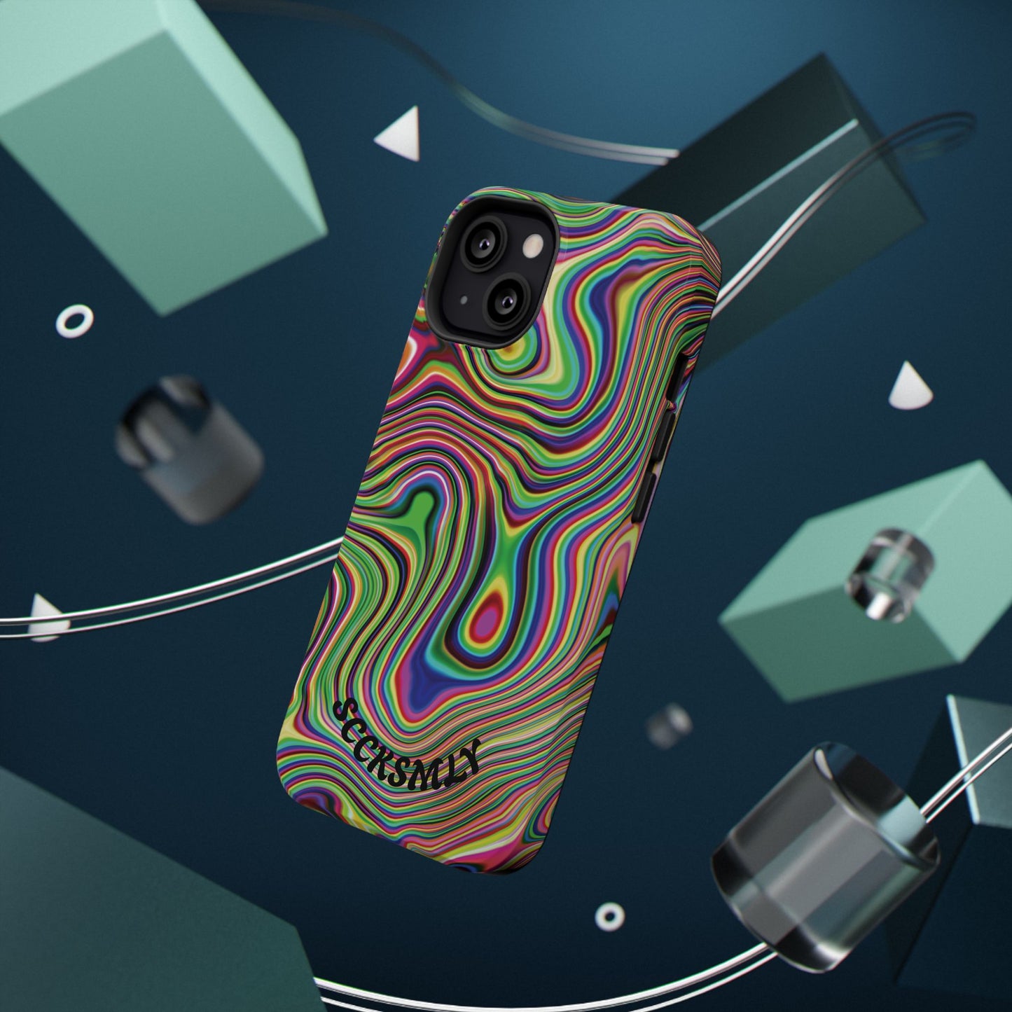 Acid Swirl Phone Case for Apple