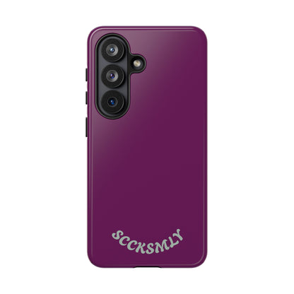 SOLID Amethyst Matte Tough Phone Case for Samsung