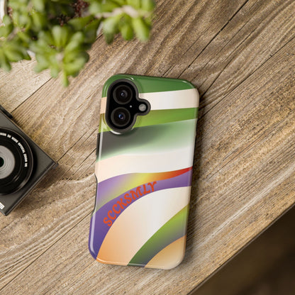Green Waves Phone Case for Apple