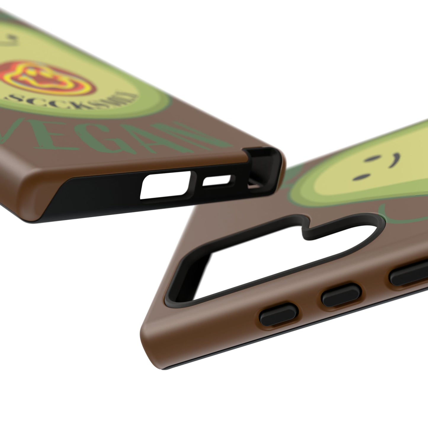 Playful Vegan Avocado Phone Case for Samsung