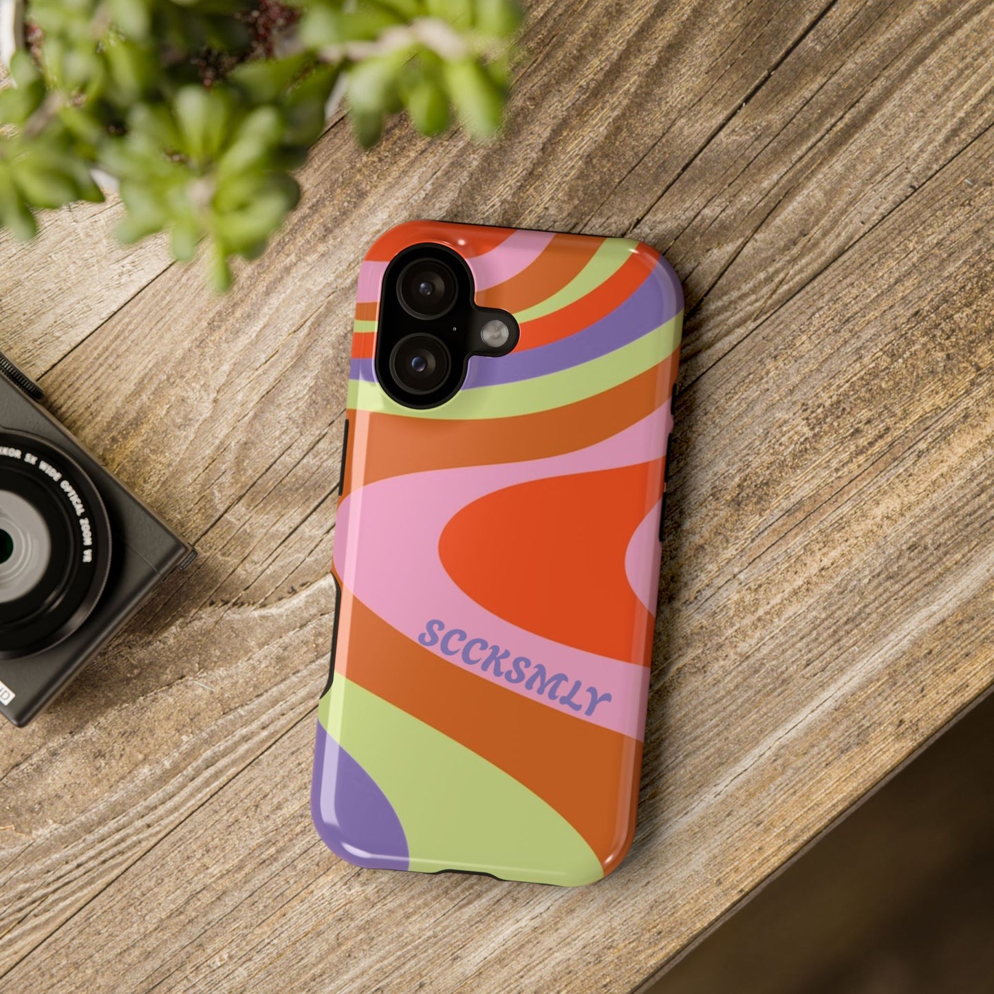 Curvy Swirl Phone Case for Apple