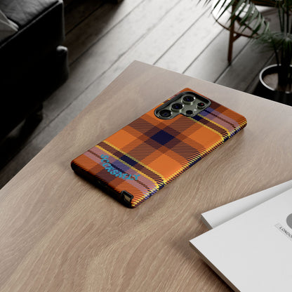 Orange Sickle Plaid Phone Case for Samsung
