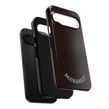 SOLID Espresso Mint Tough Phone Case for Google Pixel