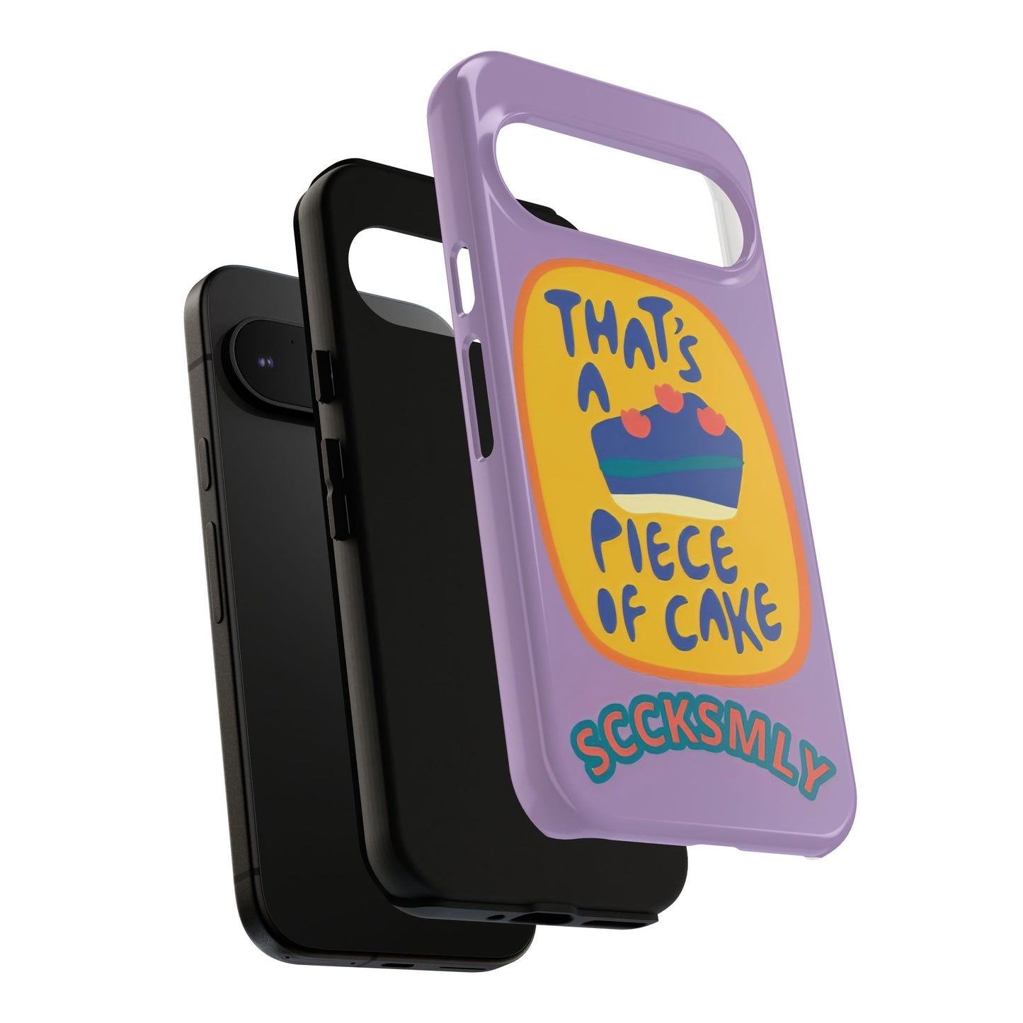 Light Purple "THAT'S A PIECE OF CAKE" Tough Phone Case for Google Pixel
