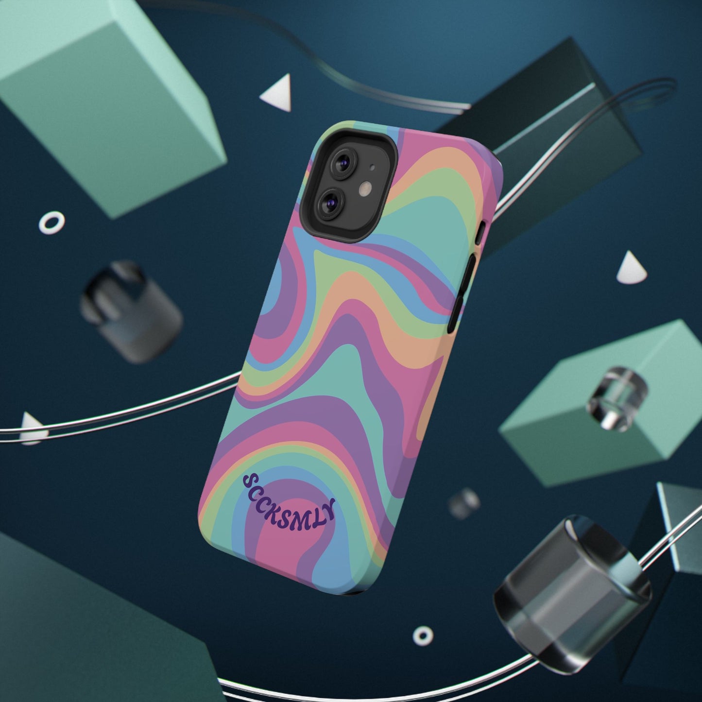 Pastel Swirl Phone Case for Apple