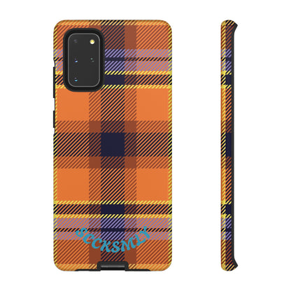Orange Sickle Plaid Phone Case for Samsung